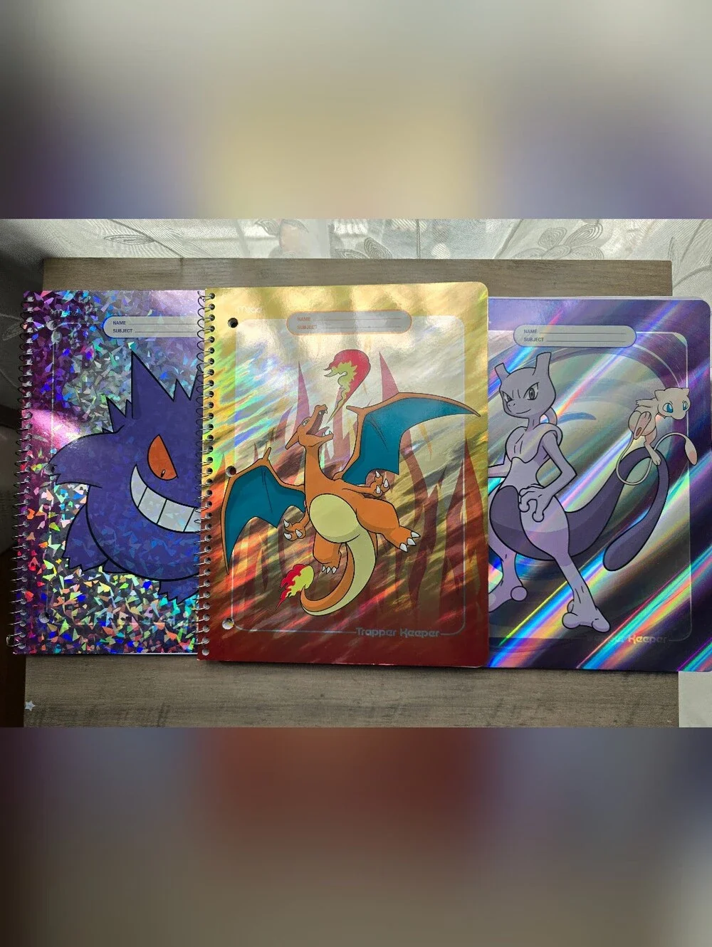 Target x Pokemon Gengar, Charizard, & Mewtwo Limited Edition Notebooks Set of 3